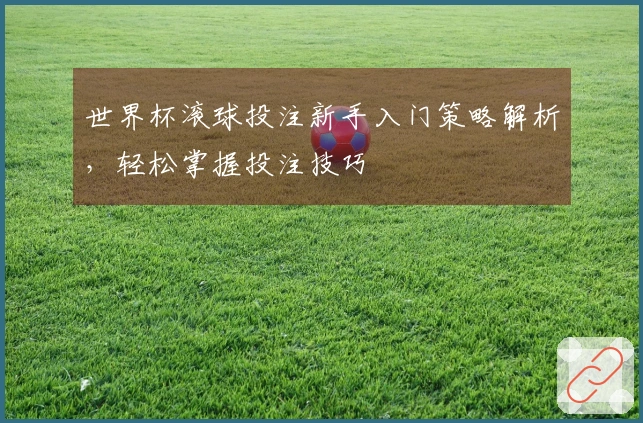 世界杯滚球投注新手入门策略解析，轻松掌握投注技巧